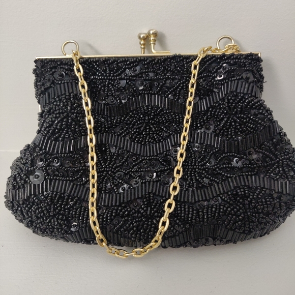 Vintage Art Deco Clutch Purse Wristlet-FREE Ship! - Picture 9 of 13